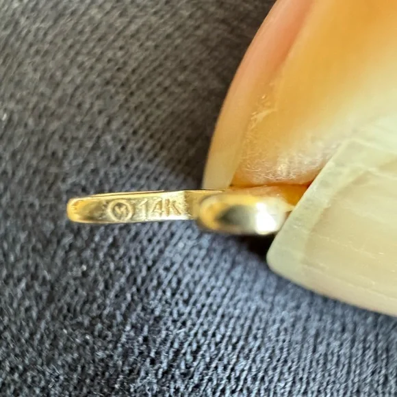 MEJURI 14k cursive letter A charm - Picture 3 of 6